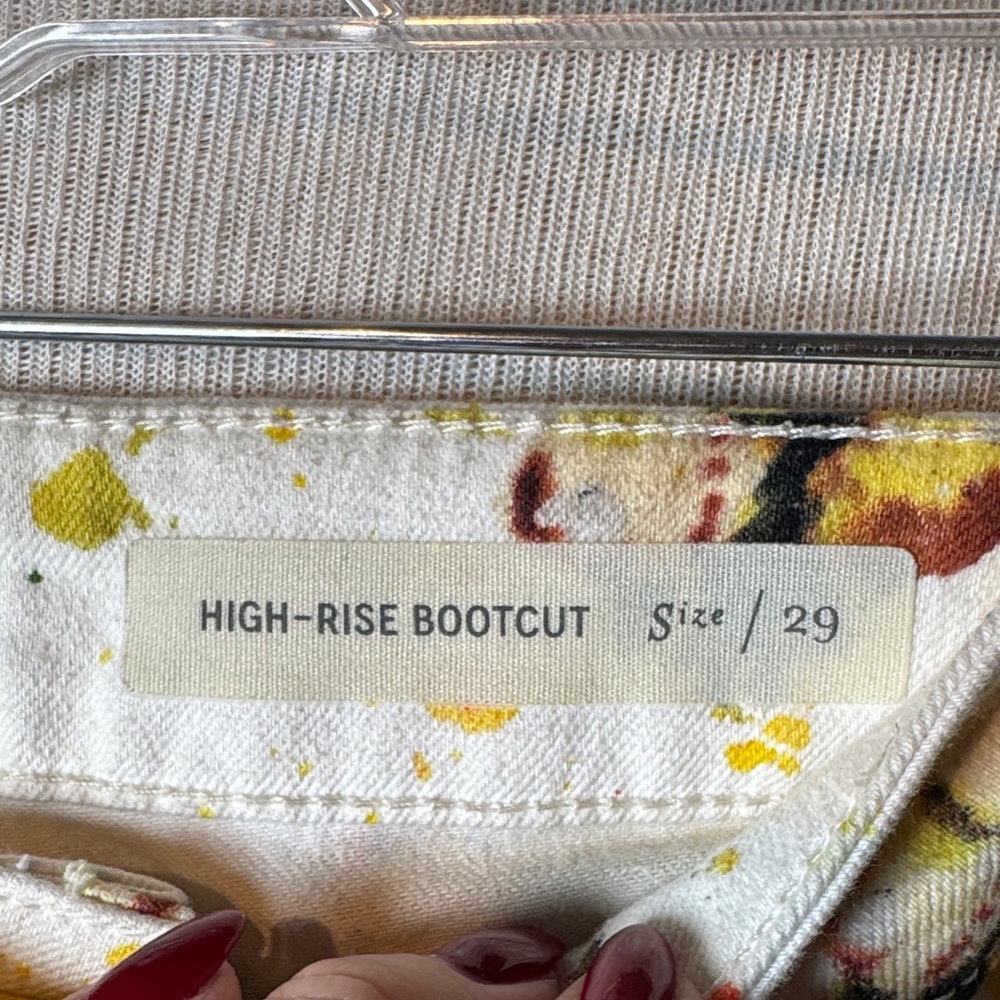 Pilcro and the Letterpress by Anthropologie watercolor lemon jeans - Picture 3 of 7